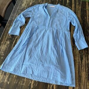 See by Chloé - Light Blue Chambray Tie Dress – Size Medium